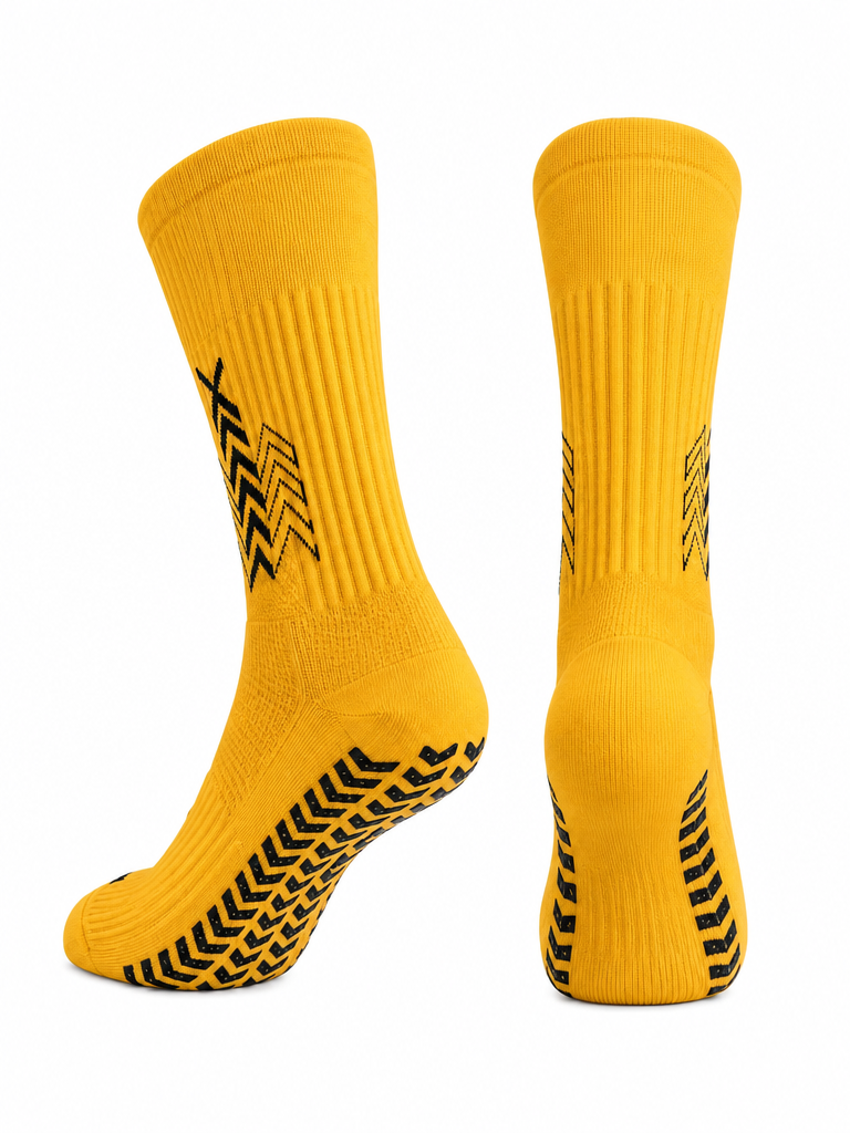 Q9 Sport Anti-Slip Kids Socks - Orange #Color_Orange