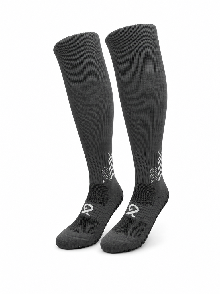 Q9 Sport Anti-Slip Kids Socks - Grey #Color_Grey