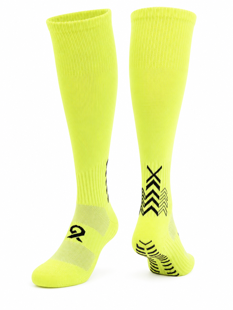 Q9 Sport Anti-Slip Kids Socks - Light Green #Color_Light Green