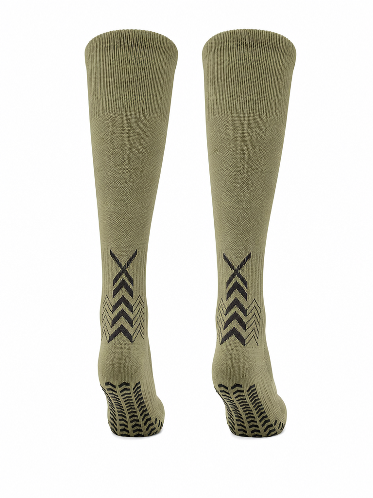 Q9 Sport Anti-Slip Kids Socks - Olive #Color_Olive