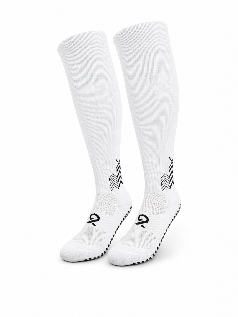 Q9 Sport Anti-Slip Kids Socks - White #Color_White