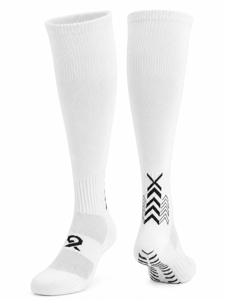 Q9 Sport Anti-Slip Kids Socks - White #Color_White