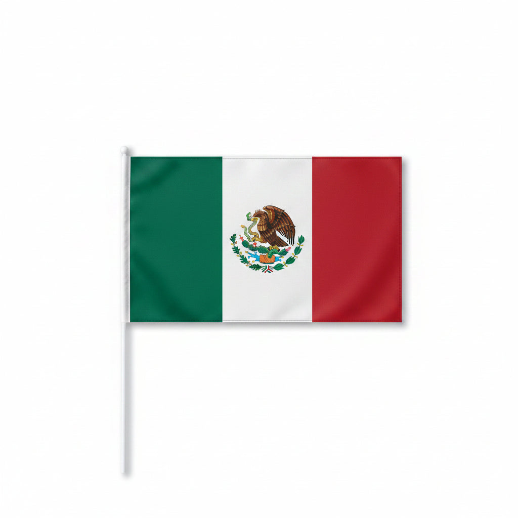 Mexico Handheld Flag - Q9 Sport World Cup Accessories