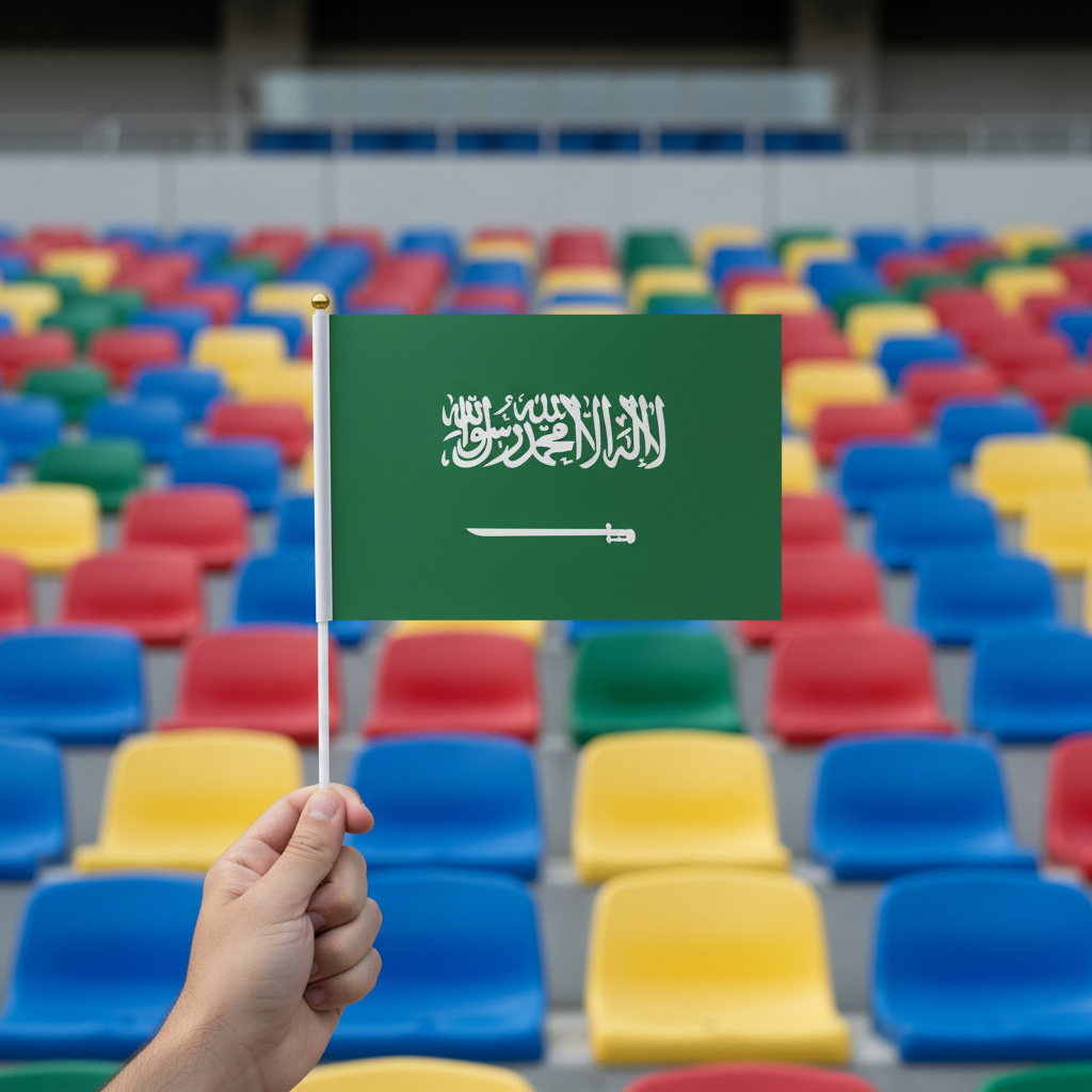 Saudi Arabia Handheld Flag