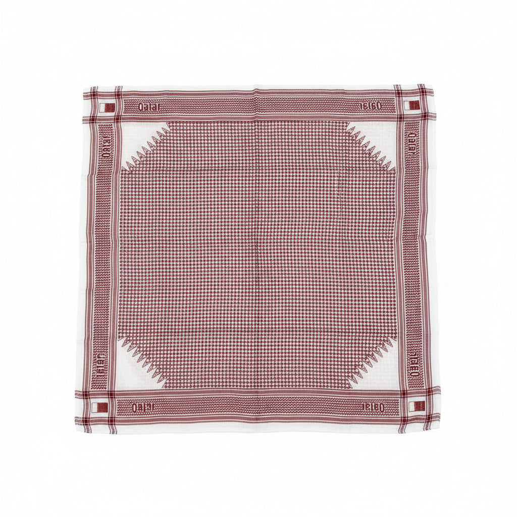 Red & White Khaliji Scarf - Q9 Sport World Cup Accessories