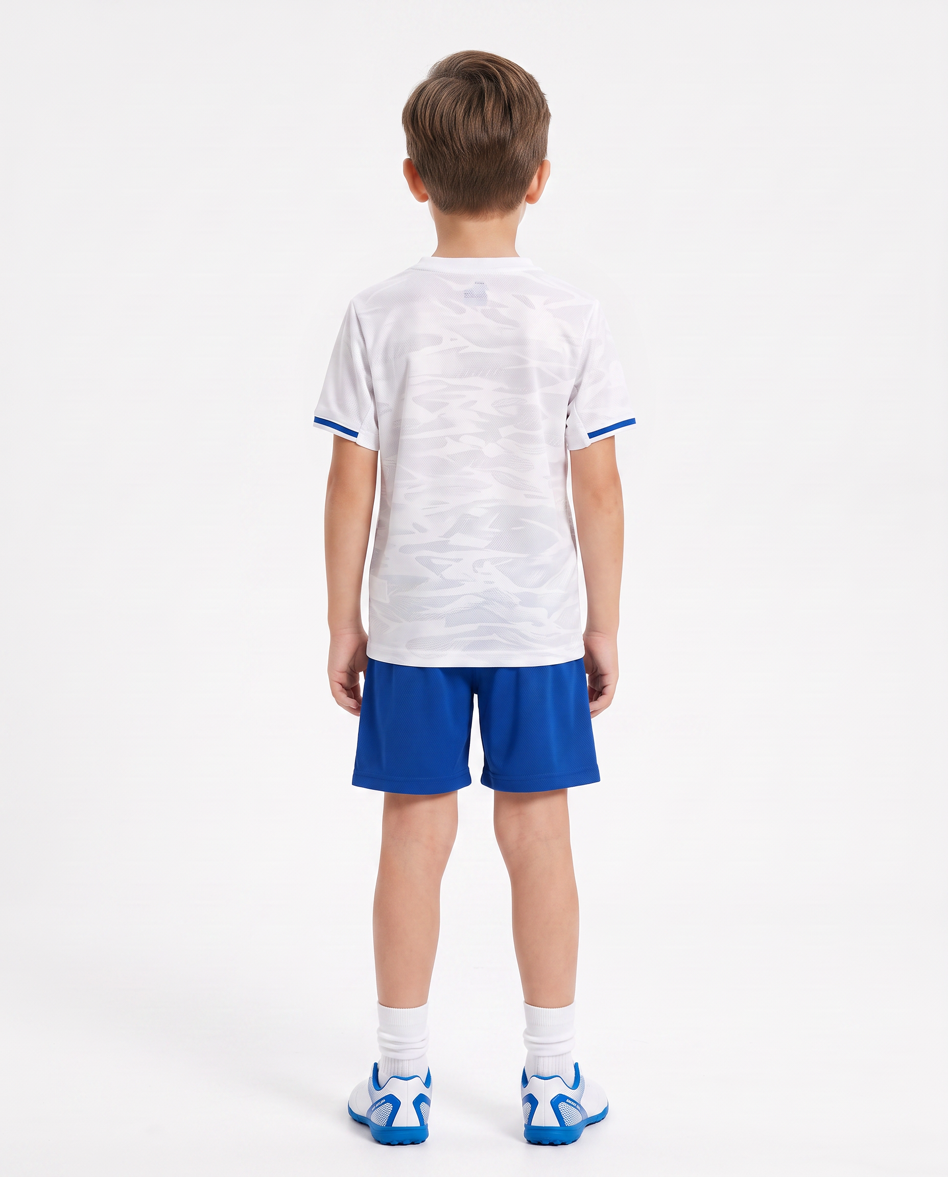 White Football Kids Kit (T-Shirt + Shorts) by Q9 Sport – product image 3