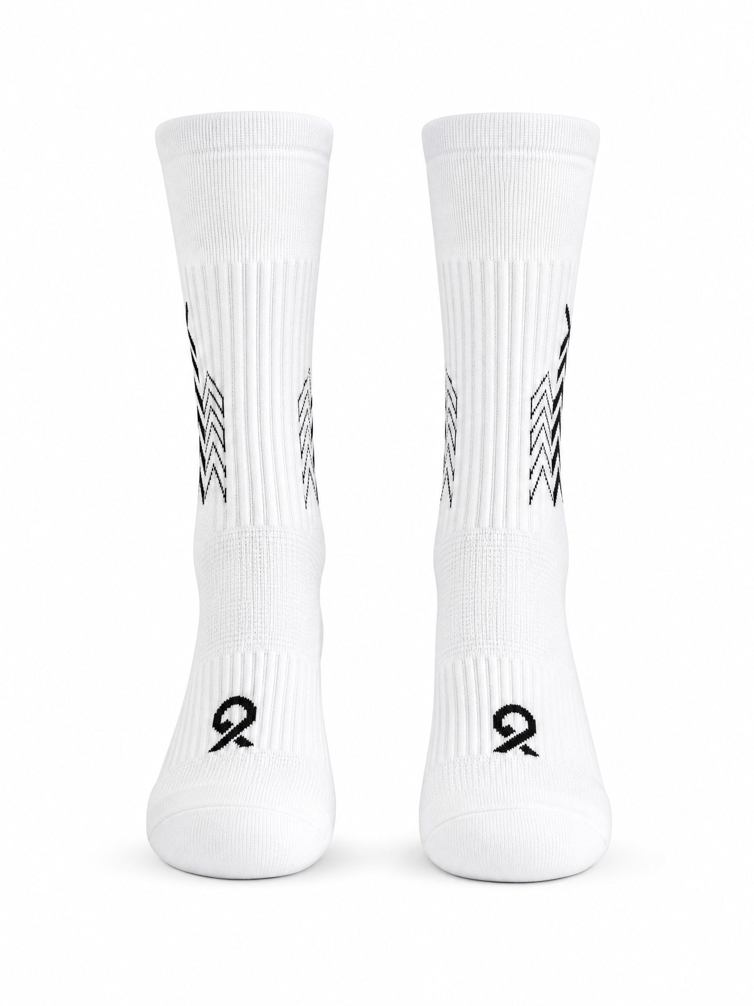 Q9 Sport Anti-Slip Kids Socks - White #Color_White