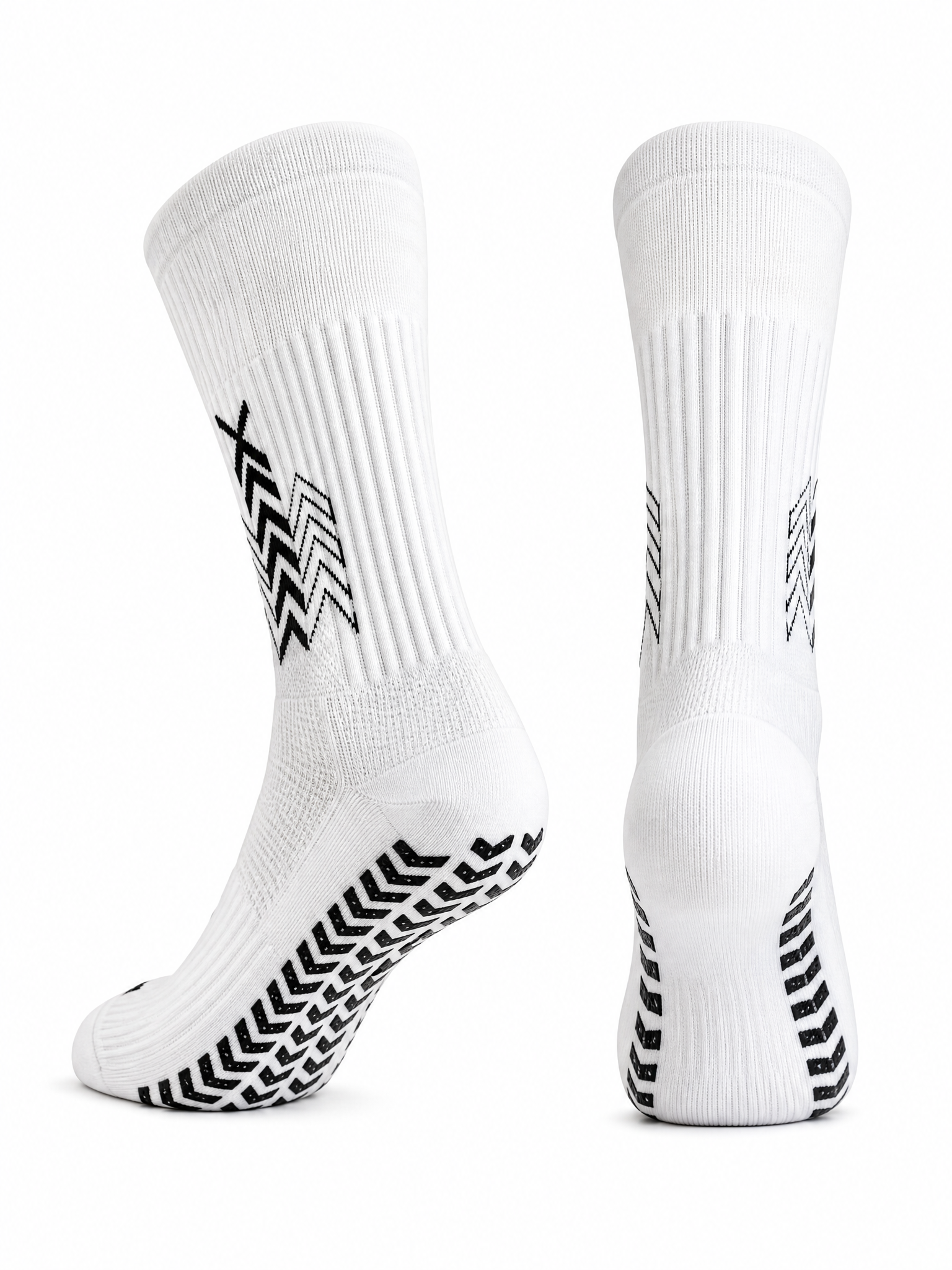 Q9 Sport Anti-Slip Kids Socks - White #Color_White