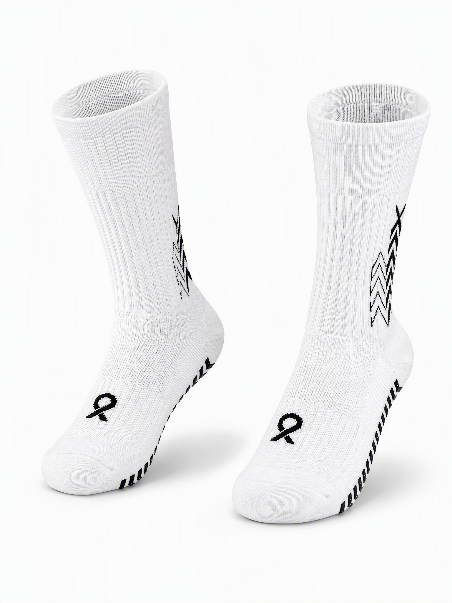 Q9 Sport Anti-Slip Kids Socks - White #Color_White
