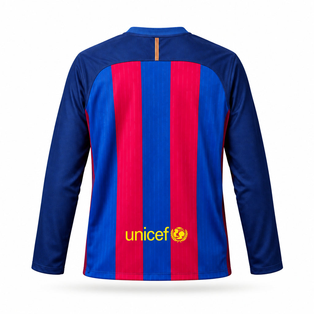 Barcelona Home 16/17 Long Sleeve Retro Jersey