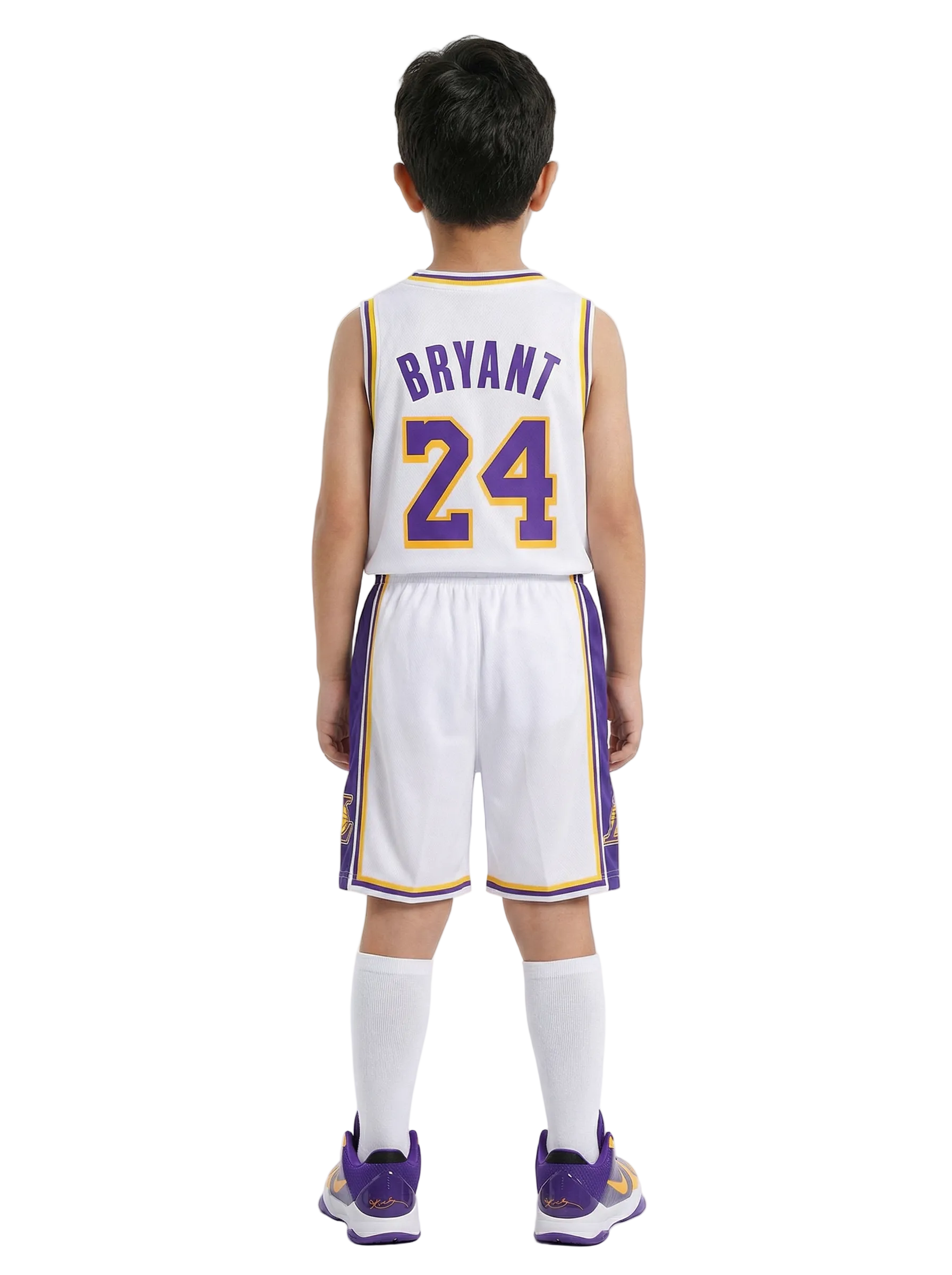 Kobe Bryant Los Angeles Lakers 23/24 Kids White #24
