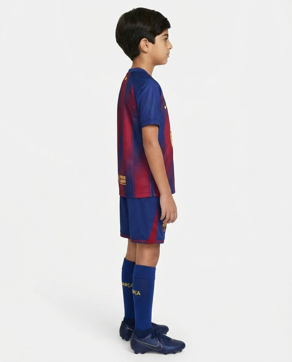Barcelona Home 25/26 Kids Kit with Socks