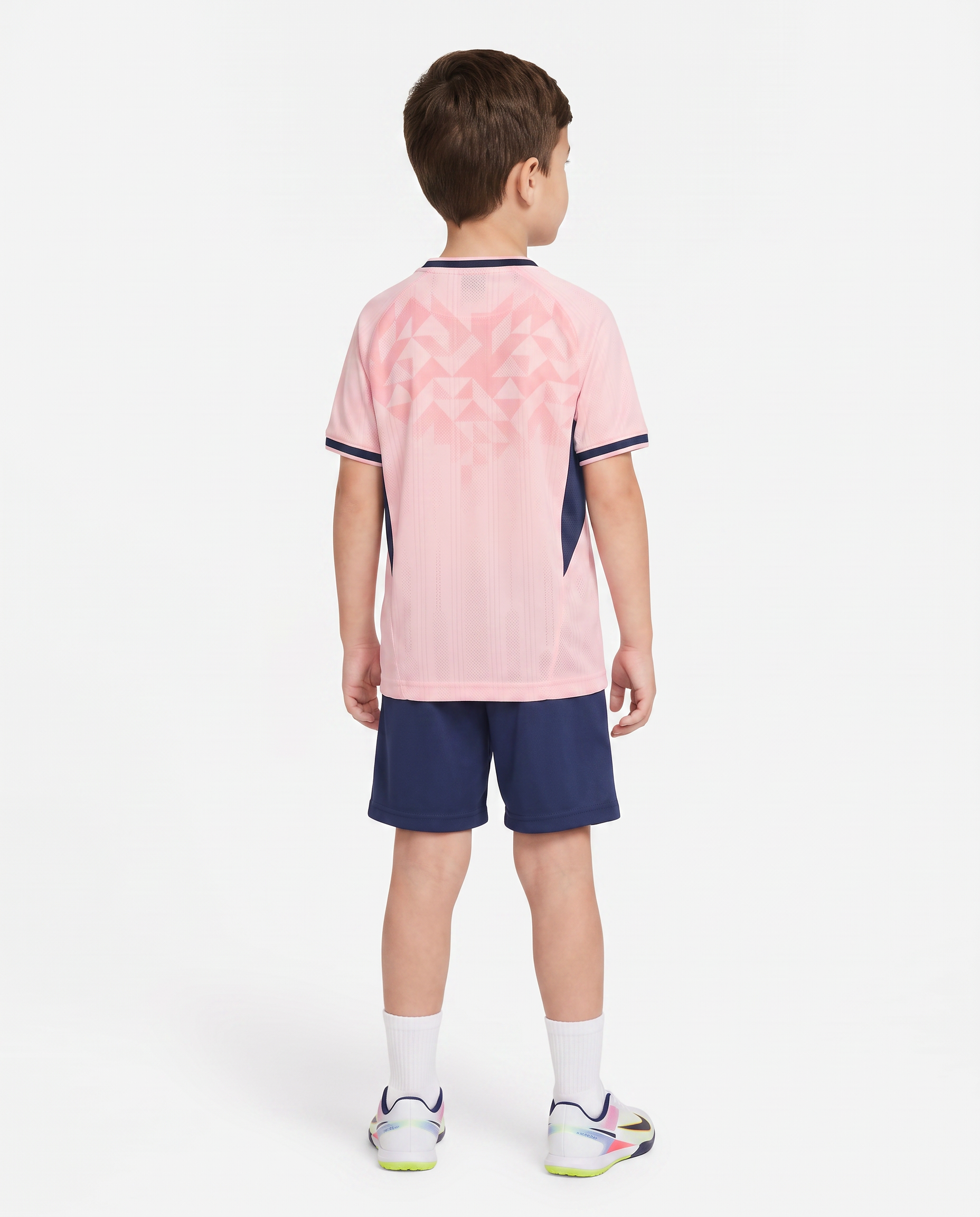 Pink & Navy Football Kids Kit (T-Shirt + Shorts)