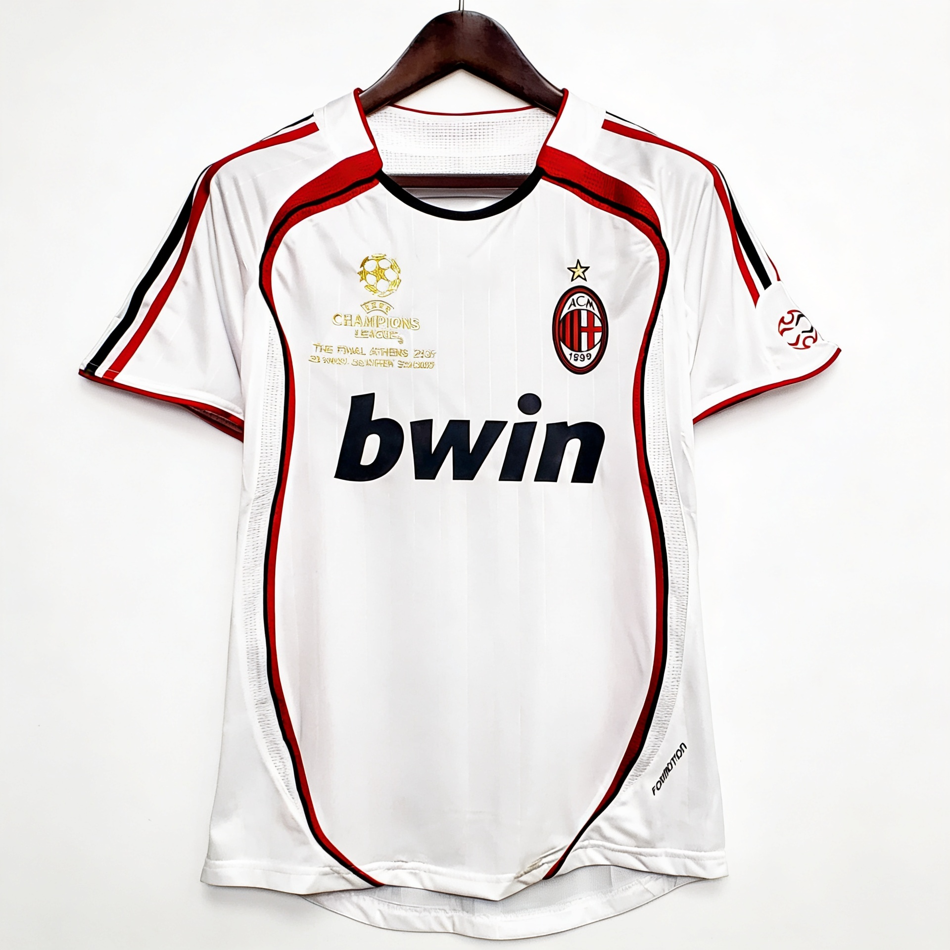 AC Milan Away 06/07 Retro Fan Edition Jersey white