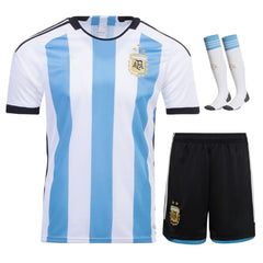 Argentina Home 22/23 Kids Kit with Socks | Messi Name