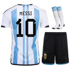 Argentina Home 22/23 Kids Kit with Socks | Messi Name
